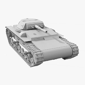 3D carro combate model