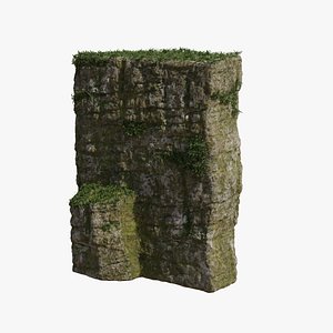 Rock Mossy Cliff