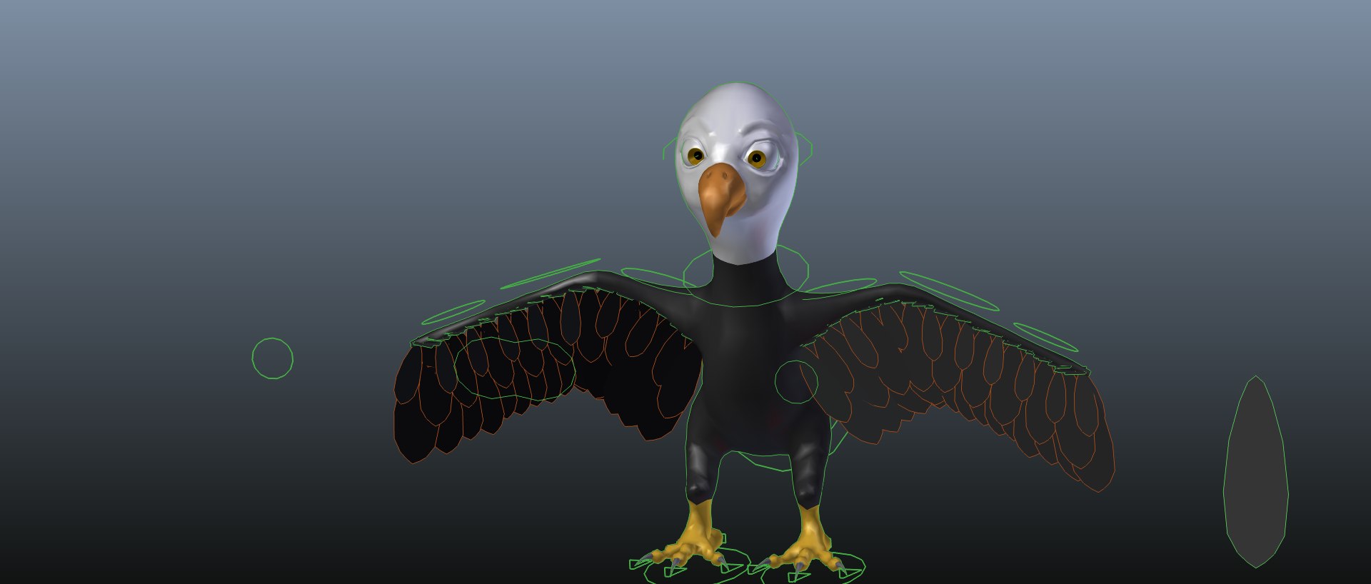 Bird Rigged 3d Model