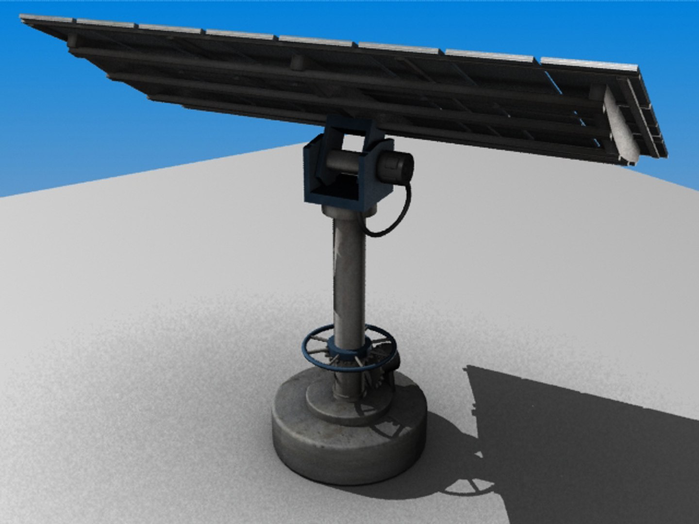 3d model solar panel