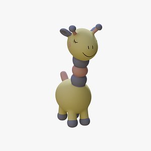 Giraffe Doll 3D model