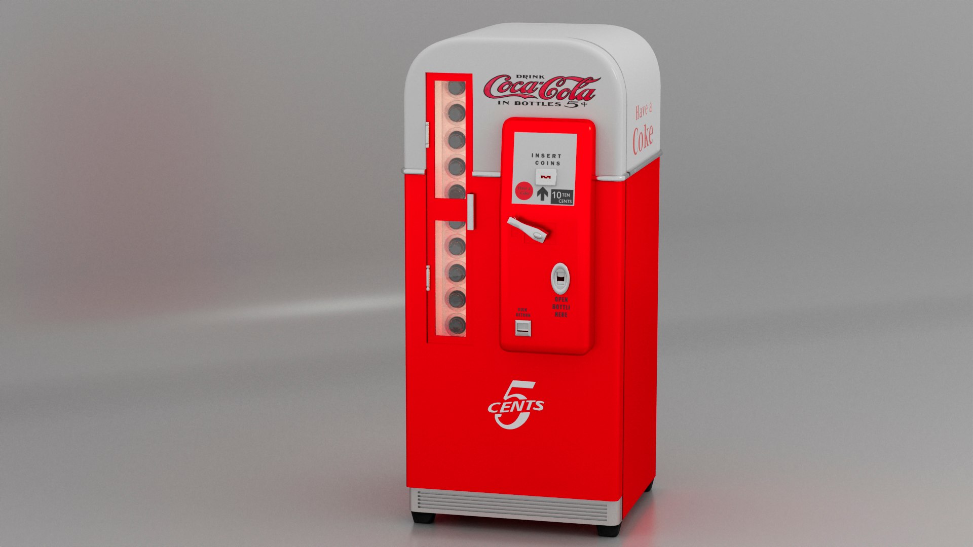 Coke Fridge model - TurboSquid 2055015