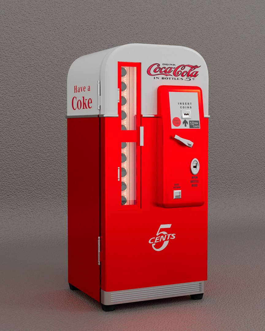 Coke Fridge model - TurboSquid 2055015
