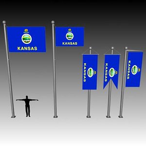3d flag u