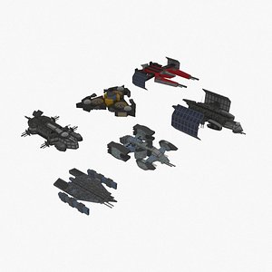 3D Mars Spaceship Collection