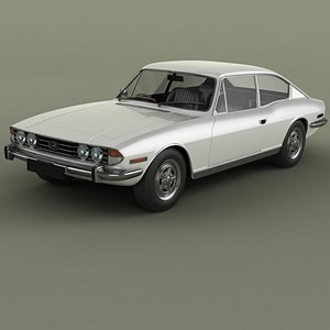 3D 1971 triumph stag fastback