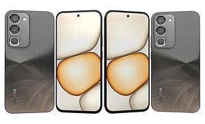 3D Realme 16x 5G Black model