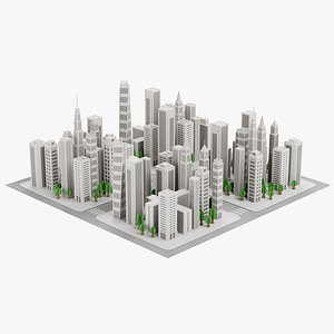 3D model Paper City Street