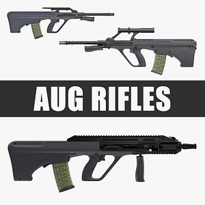 3D aug rifles 3