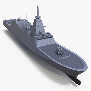 3D Japanese Mogami Class Frigate FFM-2 model