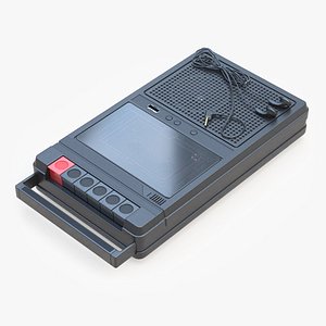 Electronic Tape Deck Recorder With In-Ear Headphones