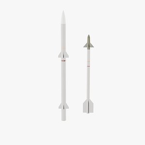 fighter jet missile 3D