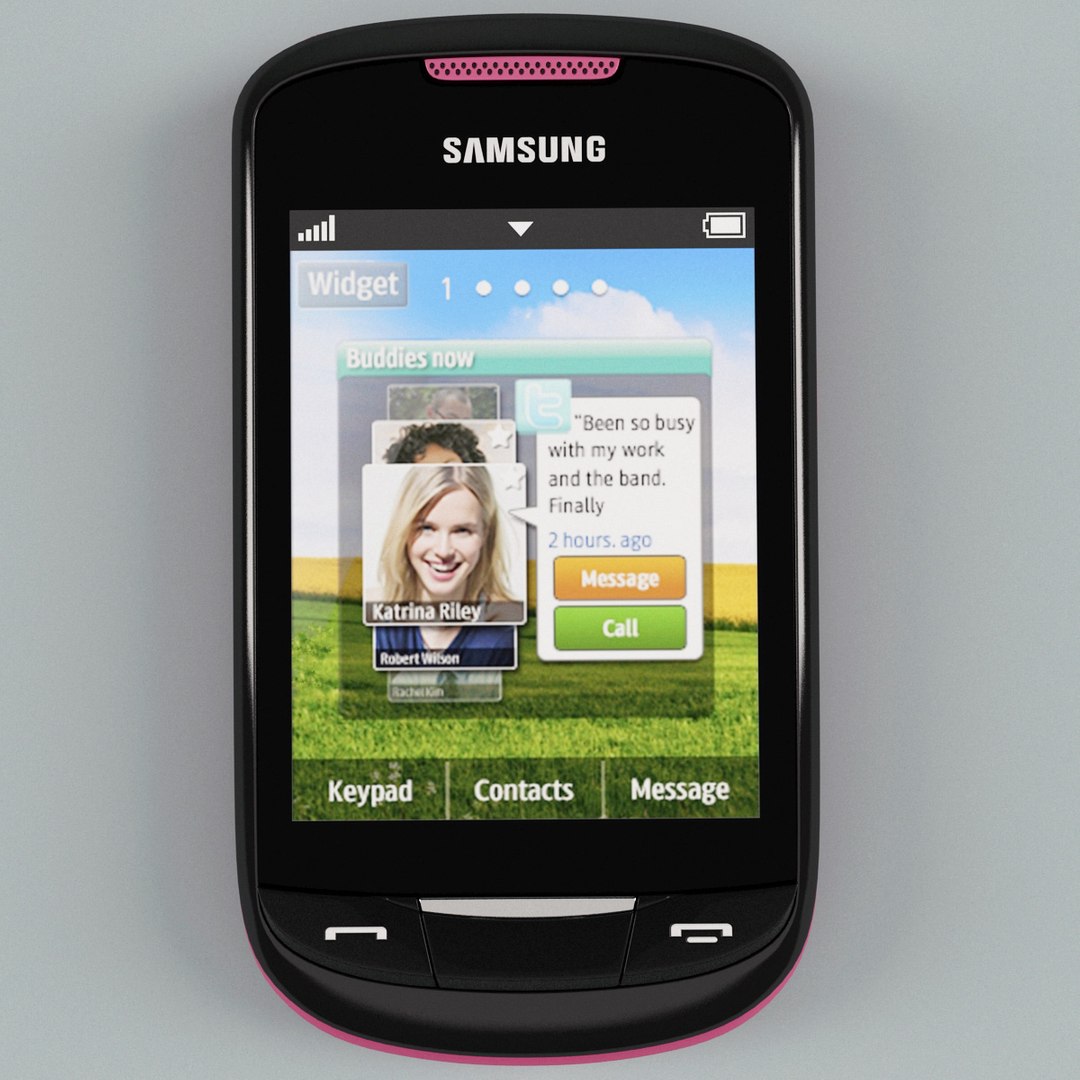 3d model samsung s3850 corby ii