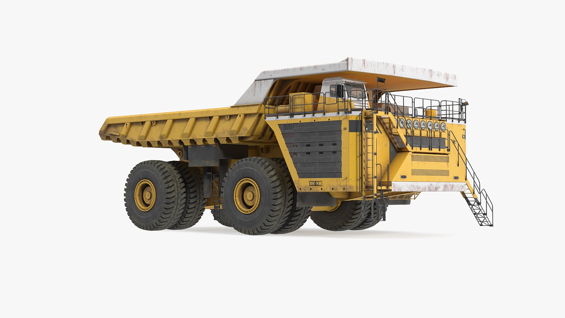 Ultra Class Haul Truck Dirty Rigged for Maya 3D model preview
