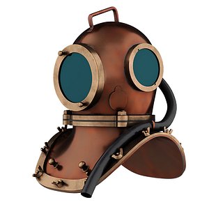 3D underwater diving scuba helmet