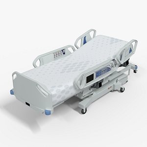 Hospital Bed Medical Low-poly 3D model model