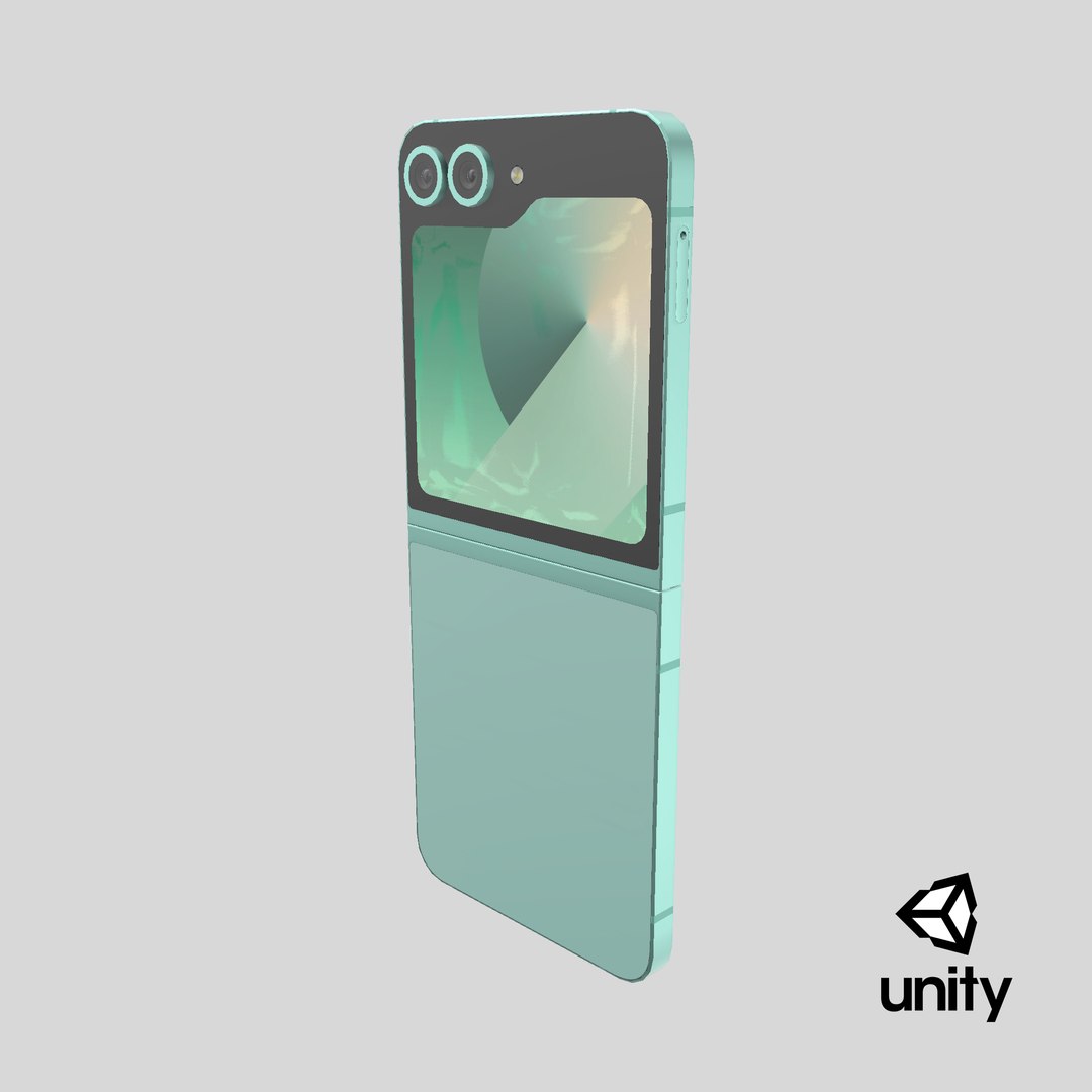 Samsung Galaxy Z Flip 6 Mint 3D model https://p.turbosquid.com/ts-thumb/AM/SyhQwg/sD/stemcell_unity_render/png/1736878345/1920x1080/fit_q87/2352b16a64c31af5aba7e37384300529ea3482fa/stemcell_unity_render.jpg