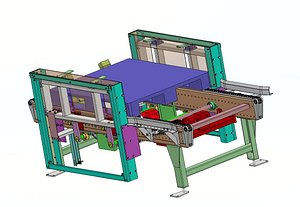 Wooden Pallet Stacking Machine - Automated Palletizer for Wood Pallet Lines 3D model
