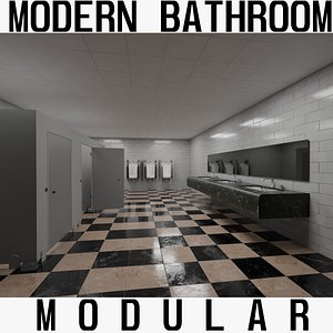 Modern Bathroom - Modular 3D Environment model