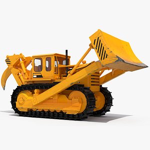Crawler Dozer Rigged for Cinema 4D