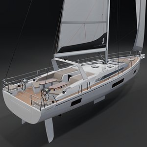 BENETEAU OCEANIS YACHT 52 Luxury 3D Yacht model