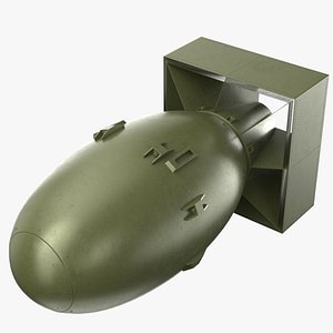 Atomic Bomb Fat Man Green PBR 3D