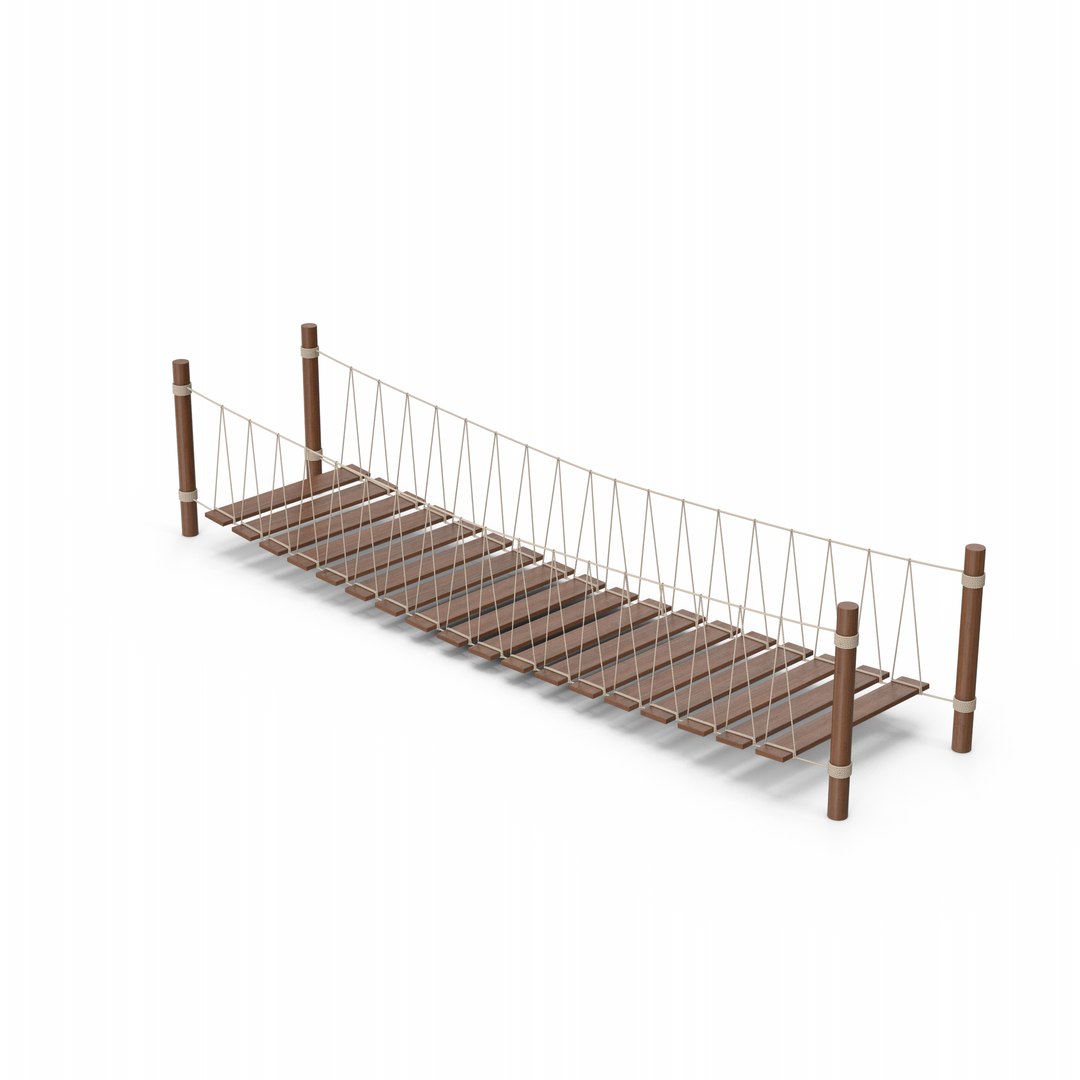3D Model Rope Bridge - TurboSquid 2245730