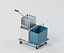 Twin Bucket Mop Trolley with Lever Wringer
