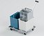 Twin Bucket Mop Trolley with Lever Wringer