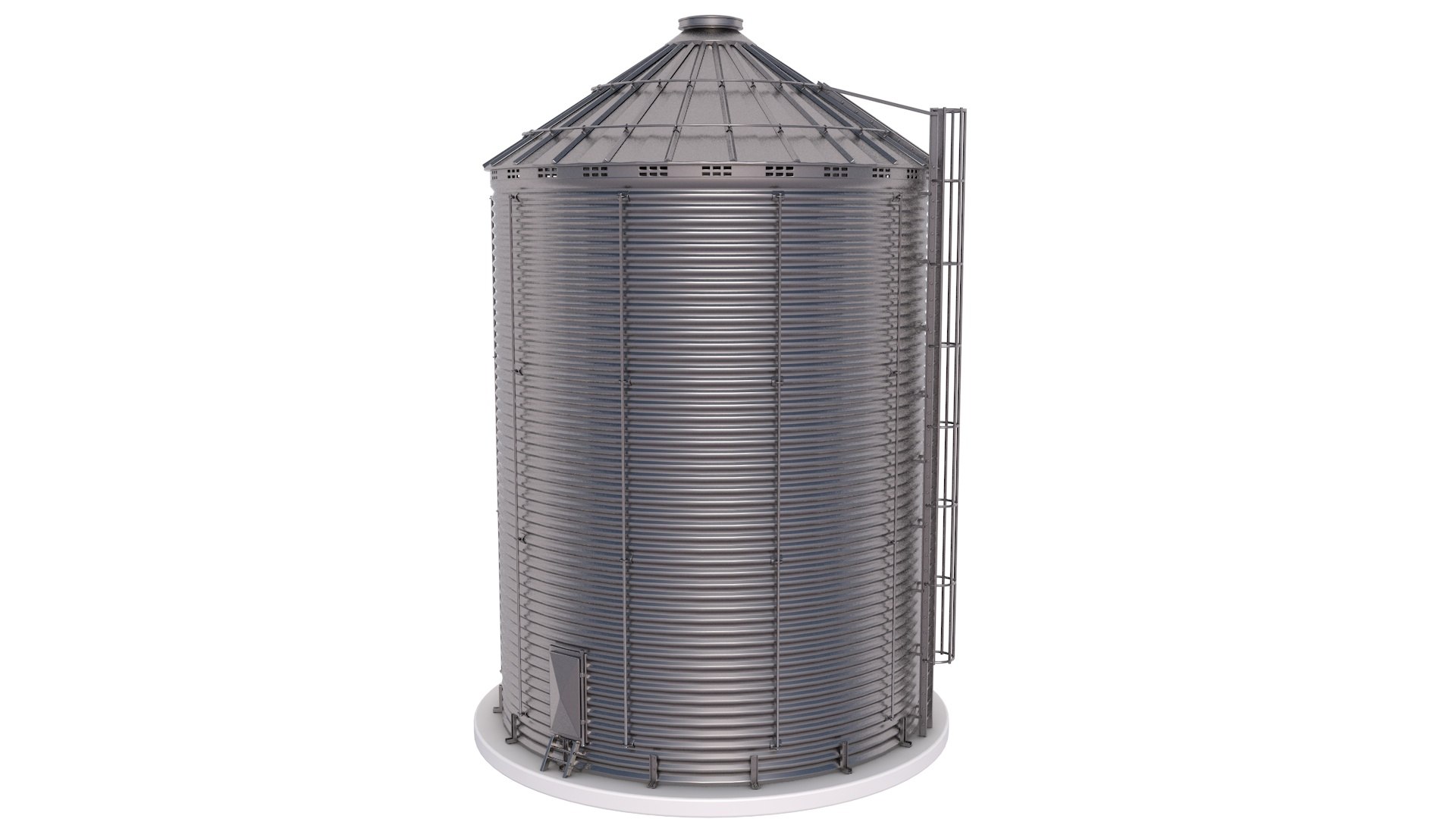 Grain Silo Model TurboSquid 1866205