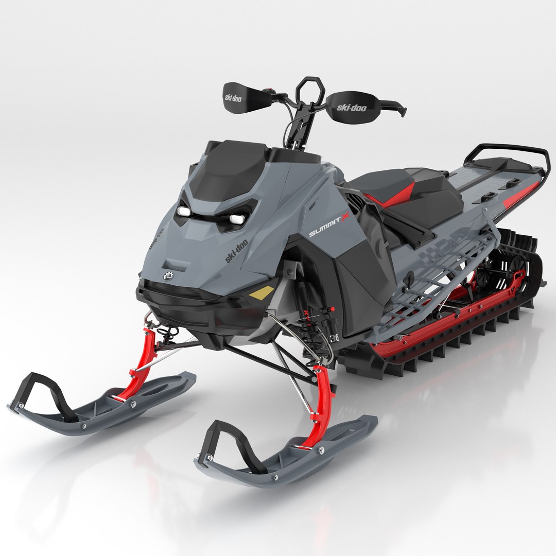 3D New 2026 Snowmobile Ski-Doo Summit X Grey 3D Model Model ...