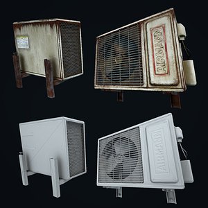 PBR Industrial Air Conditioner v1 3D model