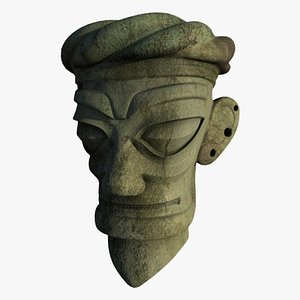 3D Sanxingdui masks sanxingdui stone