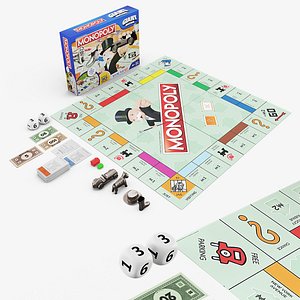 3D Monopoly Giant Edition Board model