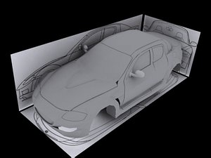 car rx-8 body 3d max