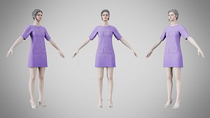 Dress 46 Amethyst 3D