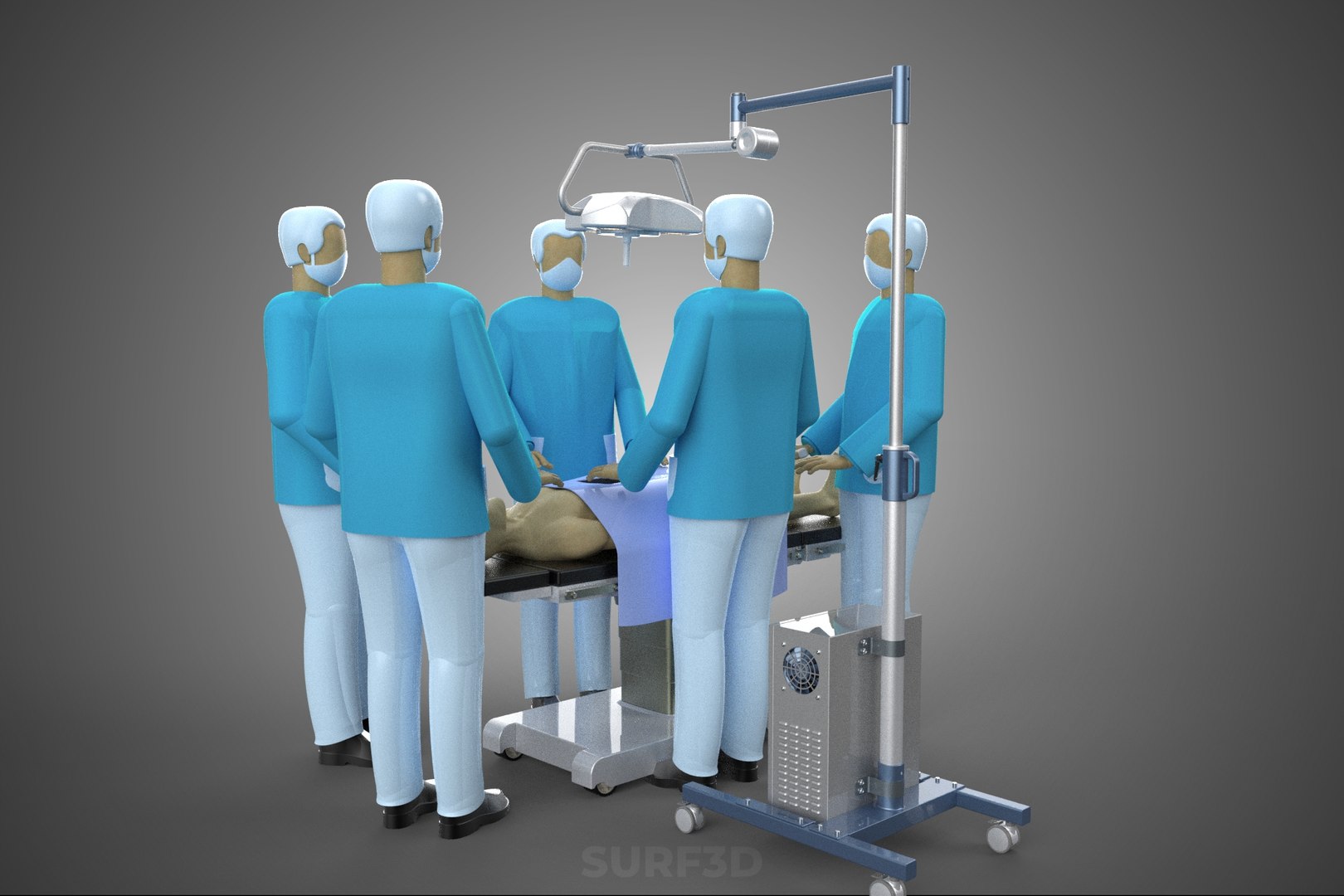 3D SURGICAL TEAM PERFORMING OPERATION SURGERY PROCEDURE MOBILE LAMP https://p.turbosquid.com/ts-thumb/AN/CEXwU7/2M/15_1726_surgicalteamperformingoperationsurgeryproceduremobilelamp/jpg/1781871302/1920x1080/fit_q87/c08ff1aec5eaf4c710c6c8c77beec345330f130b/15_1726_surgicalteamperformingoperationsurgeryproceduremobilelamp.jpg