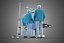 SURGICAL TEAM PERFORMING OPERATION SURGERY PROCEDURE MOBILE LAMP