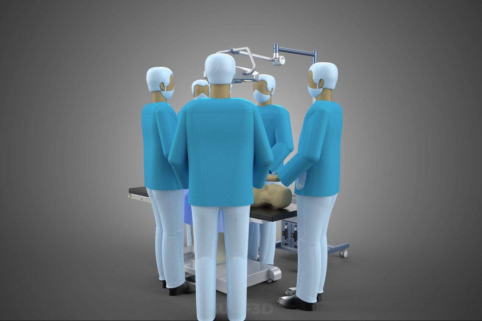 3D SURGICAL TEAM PERFORMING OPERATION SURGERY PROCEDURE MOBILE LAMP https://p.turbosquid.com/ts-thumb/AN/CEXwU7/Lf/13_1726_surgicalteamperformingoperationsurgeryproceduremobilelamp/jpg/1781871301/1920x1080/fit_q87/73c6f99bb2870e20cb233a3e19f4a6e0ef886c03/13_1726_surgicalteamperformingoperationsurgeryproceduremobilelamp.jpg