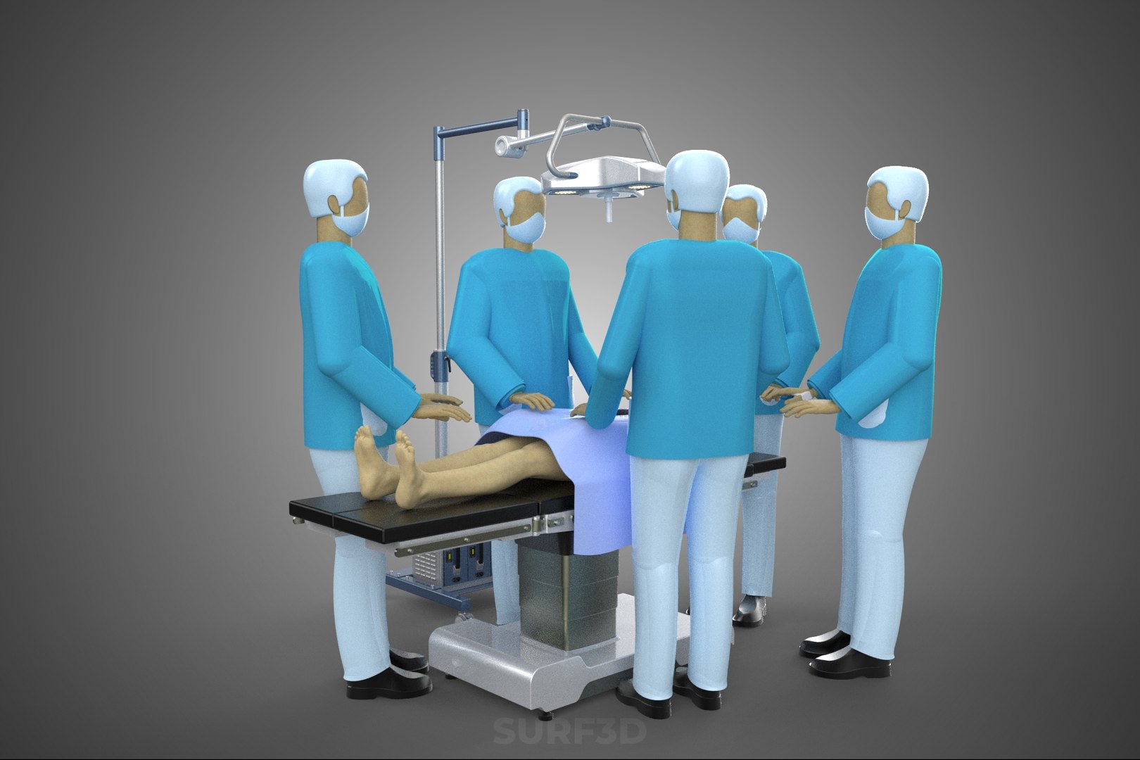 3D SURGICAL TEAM PERFORMING OPERATION SURGERY PROCEDURE MOBILE LAMP https://p.turbosquid.com/ts-thumb/AN/CEXwU7/O9/19_1726_surgicalteamperformingoperationsurgeryproceduremobilelamp/jpg/1781871306/1920x1080/fit_q87/2d5d886f337aeda70ed918ebac7d27d9fbb9ebed/19_1726_surgicalteamperformingoperationsurgeryproceduremobilelamp.jpg