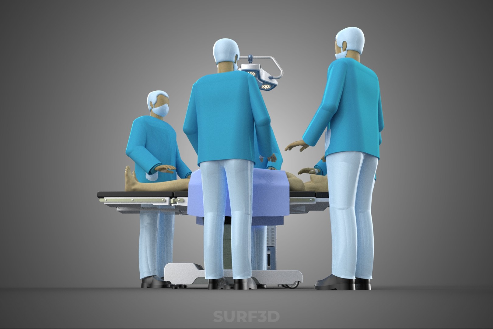 3D SURGICAL TEAM PERFORMING OPERATION SURGERY PROCEDURE MOBILE LAMP https://p.turbosquid.com/ts-thumb/AN/CEXwU7/zl/21_1726_surgicalteamperformingoperationsurgeryproceduremobilelamp/jpg/1781871308/1920x1080/fit_q87/4b60feb062ccdfb610eb3f1ff5e1a18f683c0af7/21_1726_surgicalteamperformingoperationsurgeryproceduremobilelamp.jpg