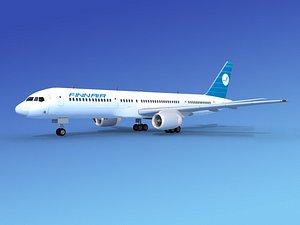 airline boeing 757 757-200 3d 3ds