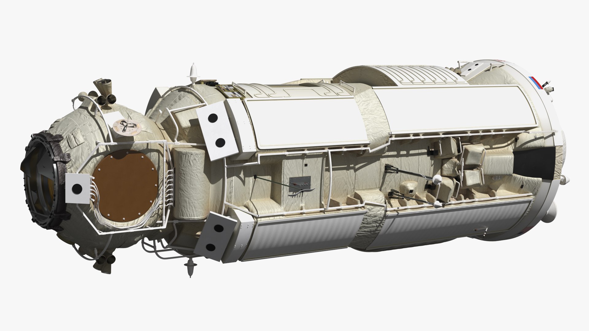 ISS Functional Cargo Block Zarya 3D model preview