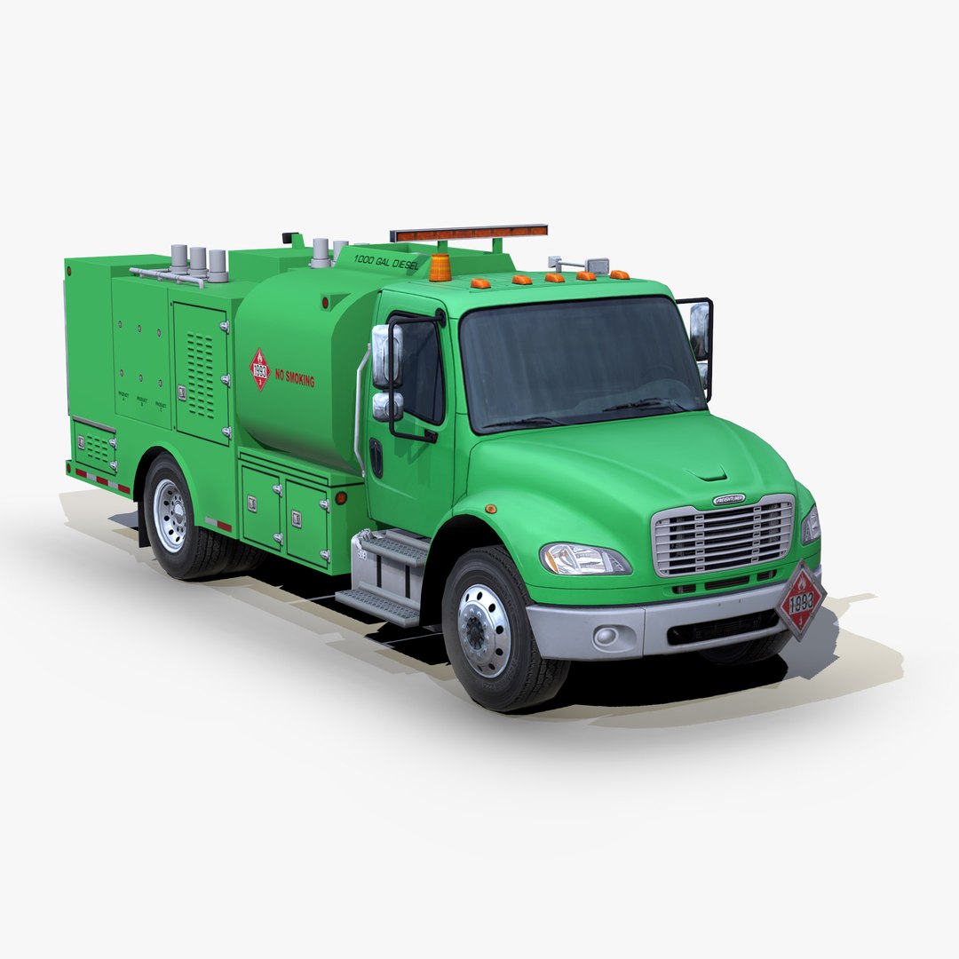 3D Freightliner Business Class M2 106 2008 Fuel And Lube S01 TurboSquid 2098080