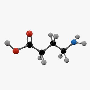 Gaba Molecule 3D model