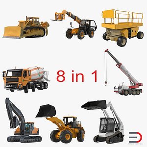 Construction Vehicles Rigged Collection 2