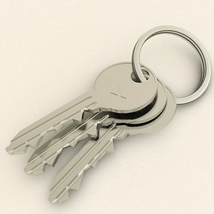 3d model key keychain chain