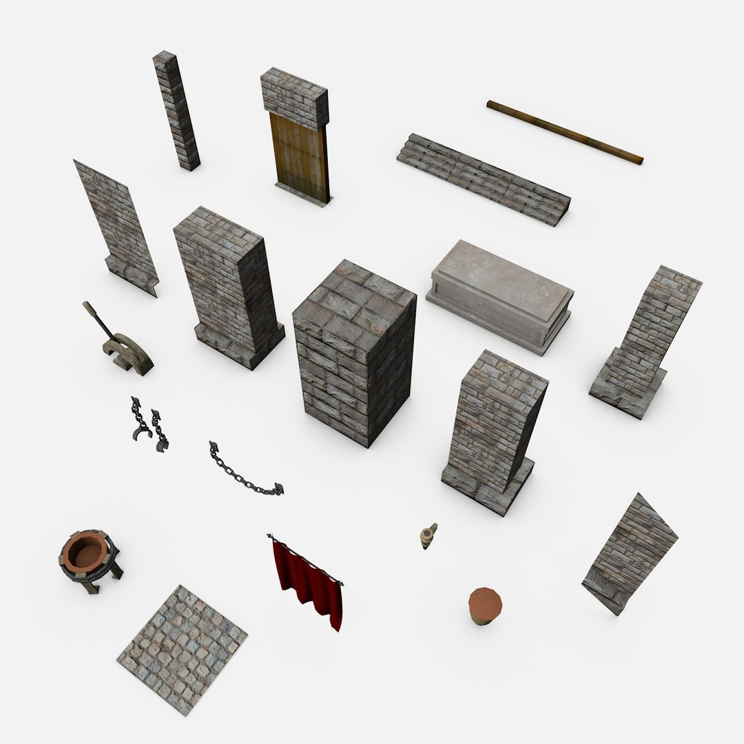 Medieval Dungeon Pack C4d Free
