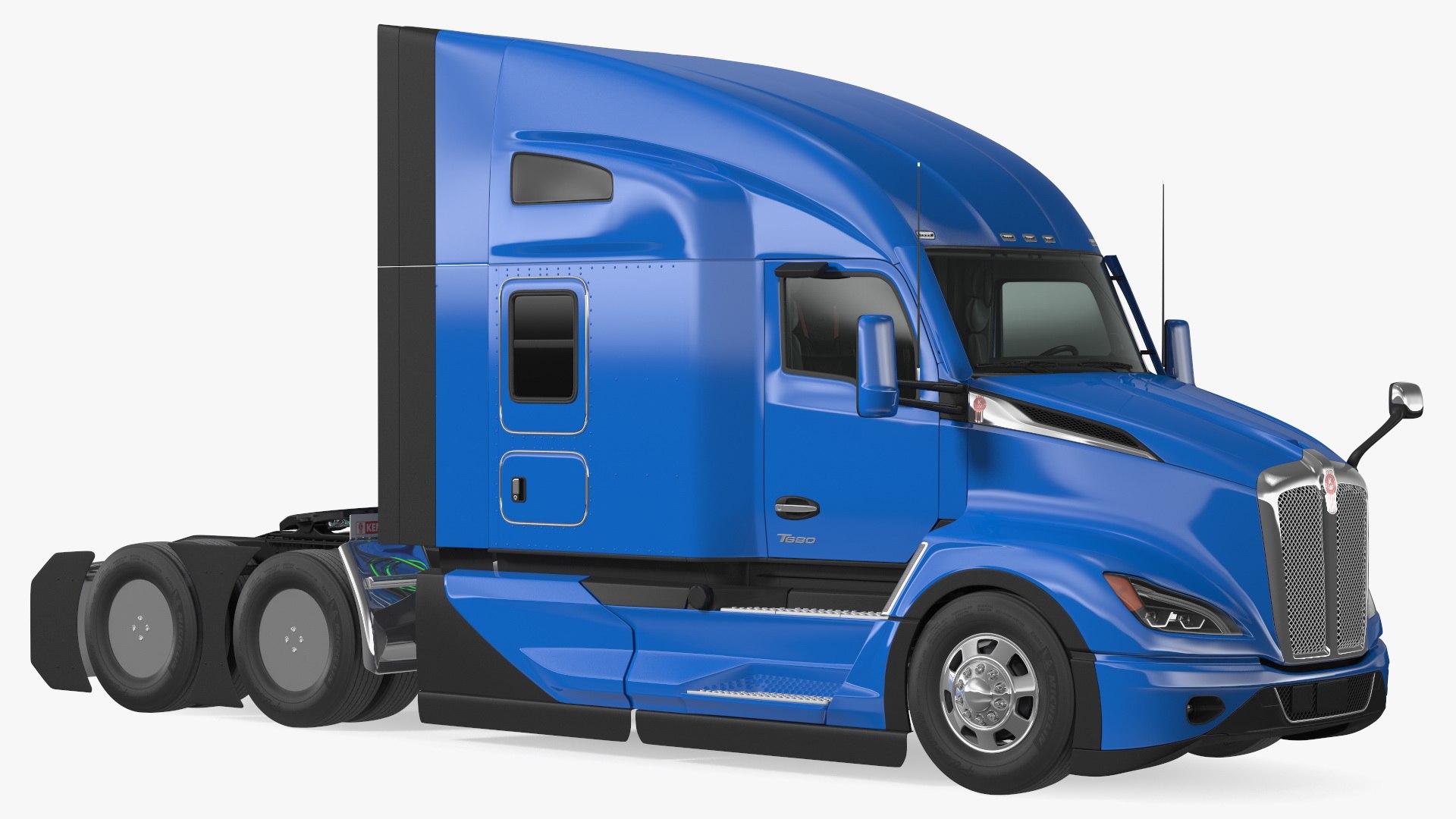 Kenworth T680 Truck Rigged 3D model preview