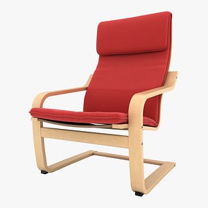 3d chair cloth wood model